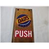 Image 2 : Brass plate with Dad's decals - 3.5x12