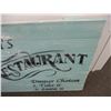 Image 3 : Mom's restaurant wooden sign - 30x24