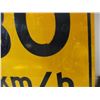 Image 5 : 80KM Road sign - aluminum, 23.5x23.5