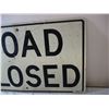 Image 3 : Road Closed Road sign - aluminum, 40x24