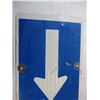 Image 2 : Blue Arrow Road sign - aluminum, 17.5x11.5