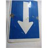 Image 3 : Blue Arrow Road sign - aluminum, 17.5x11.5