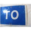 Image 3 : TO Road sign - aluminum, 17.5x11.5