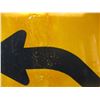 Image 4 : Curved Road sign - aluminum, 29.5x29.5