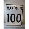Image 1 : Max 100 Road sign - aluminum, 23.5x29.5
