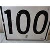 Image 3 : Max 100 Road sign - aluminum, 23.5x29.5