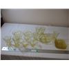 Image 1 : (22) Yellow depression glass pieces