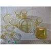 Image 3 : (22) Yellow depression glass pieces