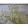 Image 4 : (22) Yellow depression glass pieces
