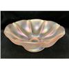 Image 2 : Fenton Velva Rose Stretch/Carnival Glass "Melon Rib" 7 1/2" Dome Footed Bowl circa 1920's
