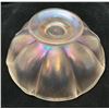 Image 4 : Fenton Velva Rose Stretch/Carnival Glass "Melon Rib" 7 1/2" Dome Footed Bowl circa 1920's