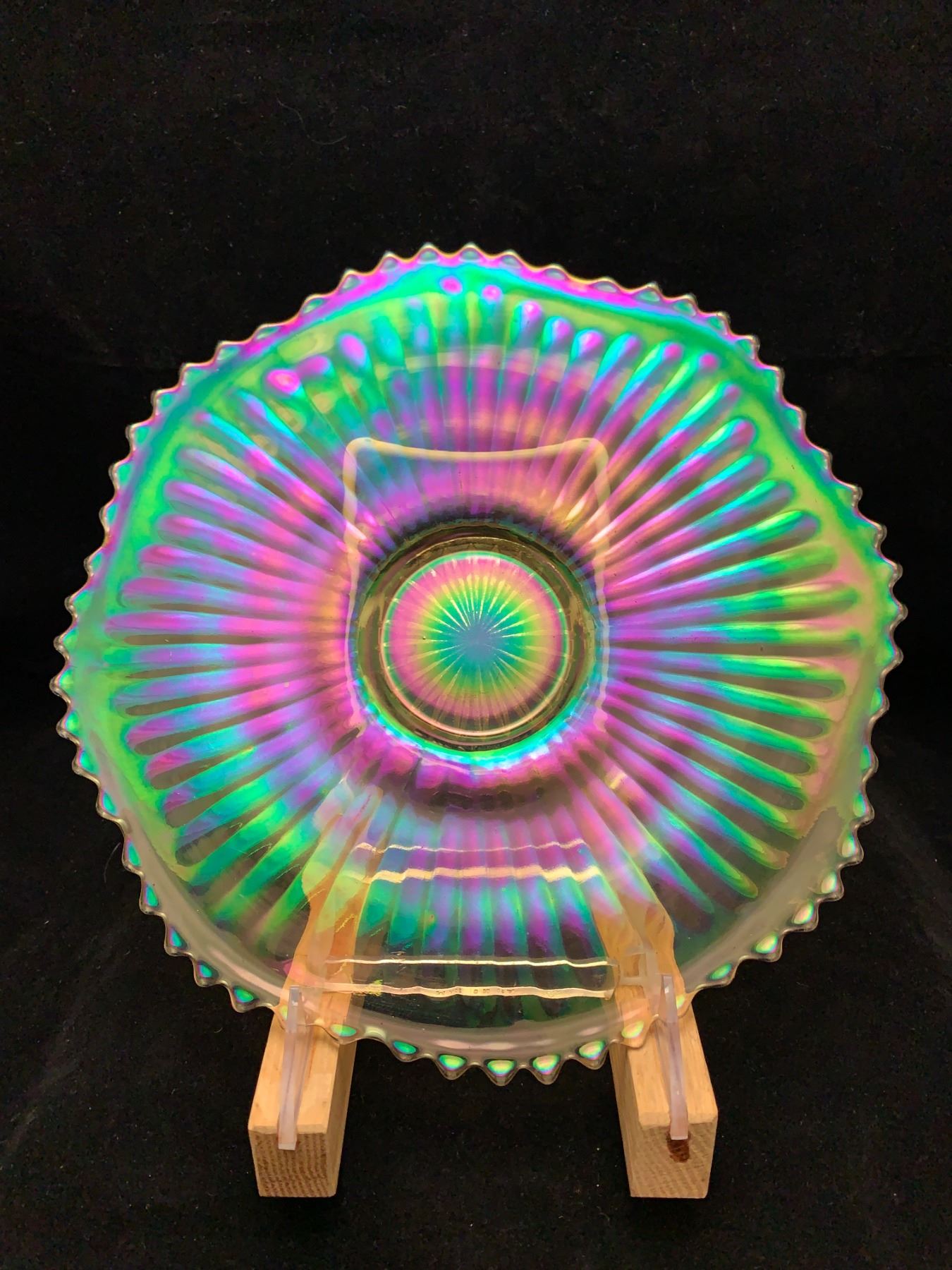 Imperial Radium Clambroth Carnival Glass