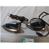 Image 2 : (2) small electric irons