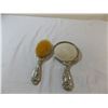 Image 2 : Vintage Silver Brush + Mirror Set in Art Nouveau design - over 100 years old