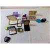 Image 3 : Vintage Silver mirror + brush set with vintage jewelry boxes
