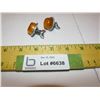 Image 1 : Pair of Amber Reflector Lights for Bicycle Bright Star Ind.Gulco Clifton N.J.