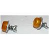 Image 4 : Pair of Amber Reflector Lights for Bicycle Bright Star Ind.Gulco Clifton N.J.