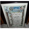 Image 2 : Growing Old - L.S. Bowman Artist Calligraphy Old English L.S. Bowman Artist 24" x 16" Metal Frame