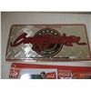 Image 2 : Barrett Jackson license plate + Purolator Open/Closed sign + Coca cola tin + Nashville Tenn tin