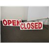 Image 1 : *Open/Closed steel sign - 36" total width
