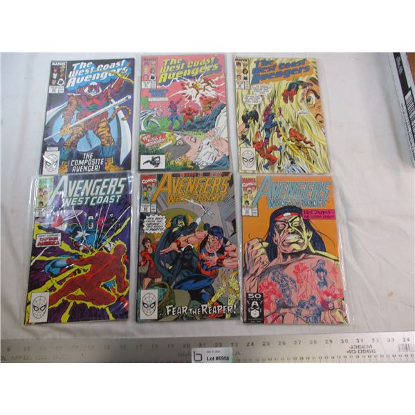 (7) Marvel West Coast Avengers - #30,31,32,39,64,65,72
