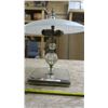 Image 3 : Vintage Lamp w/ Glass Shade - 15" Tall