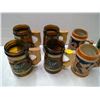 Image 3 : 6 Beer Stiens/mugs and decorative can