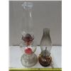 Image 1 : 2 Glass oil/kerosene lamps