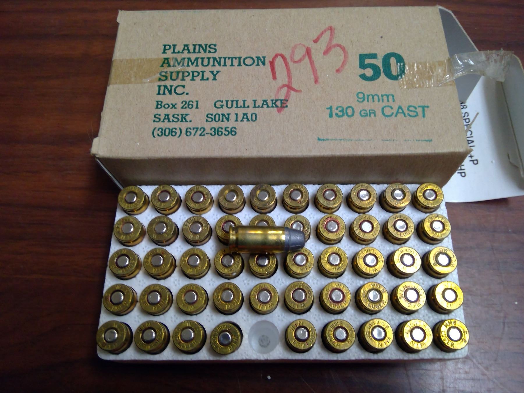 50 9mm Luger live rounds PAL required cannot ship - Schmalz Auctions