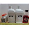 Image 1 : 4 Containers of VES (Rally Motorsports) +3 Premium 2 stroke engine oil + Red Armor fuel treatment