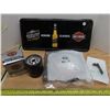 Image 1 : Harley - Davidson brand-new Black oil filter (Super Premium 5) + Genuine Classics metal sign 8x18 in