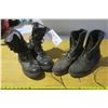 Image 1 : 2 Pairs of Men's Work Boots - Size 12 & Steel Toe Size 11 1/2