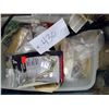 Image 2 : Plastic tub of misc supplies