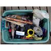 Image 1 : Plastic tub of tools and supplies