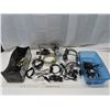 Image 1 : Alotment of assorted electronic cords + WAHL clipper + headphones etc.