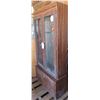 Image 4 : 10 Gun wood cabinet with lower storage + key
