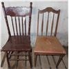 Image 1 : 2 antique wooden chairs