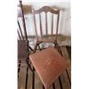 Image 2 : 2 antique wooden chairs