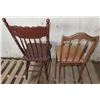 Image 4 : 2 antique wooden chairs