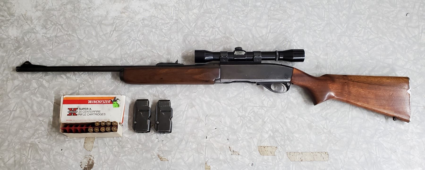 Model 740 REMINGTON ARMS CO USA .308 WIN. WOODSMASTER MODEL 740 LYMAN 4X SCOPE ...