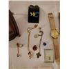 Image 3 : Jewlery box, costume jewlery & watch