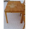 Image 2 : wooden table & 4 wooden chairs