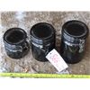 Image 1 : 3 glass kitchen jars
