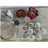 Image 2 : Lot of Kitchen Supplies (Includes kettle and mugs