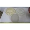 Image 1 : 3 Glass Light Fixture Domes