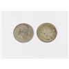 Image 1 : #50 LOT OF TWO CANADA QUARTER 1947 1964 SILVER