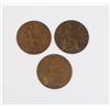 Image 1 : #72 LOT OF 3 BRITISH PENNY COINS 1911 1912 1913
