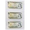 Image 1 : #108 LOT OF THREE CANADA 1972 ONE DOLLAR