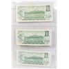 Image 2 : #108 LOT OF THREE CANADA 1972 ONE DOLLAR