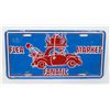 Image 1 : #898  NOVELTY PLATE FLEA MARKET FANATIC AMERICA